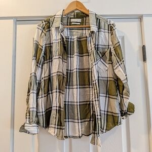 Lucky Brand Plaid Button Down Shirt